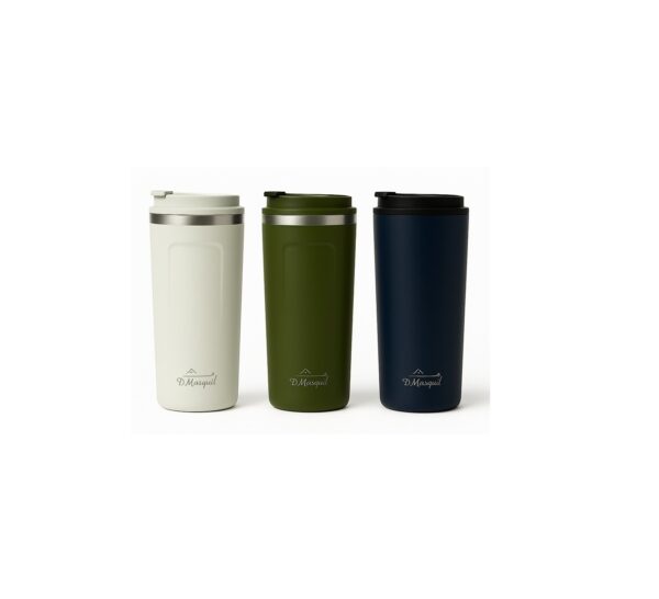 Imagen 43 Tazza Termica 510 ml in Acciaio Inox. 304 con Coperchio – Senza BPA – Bianca